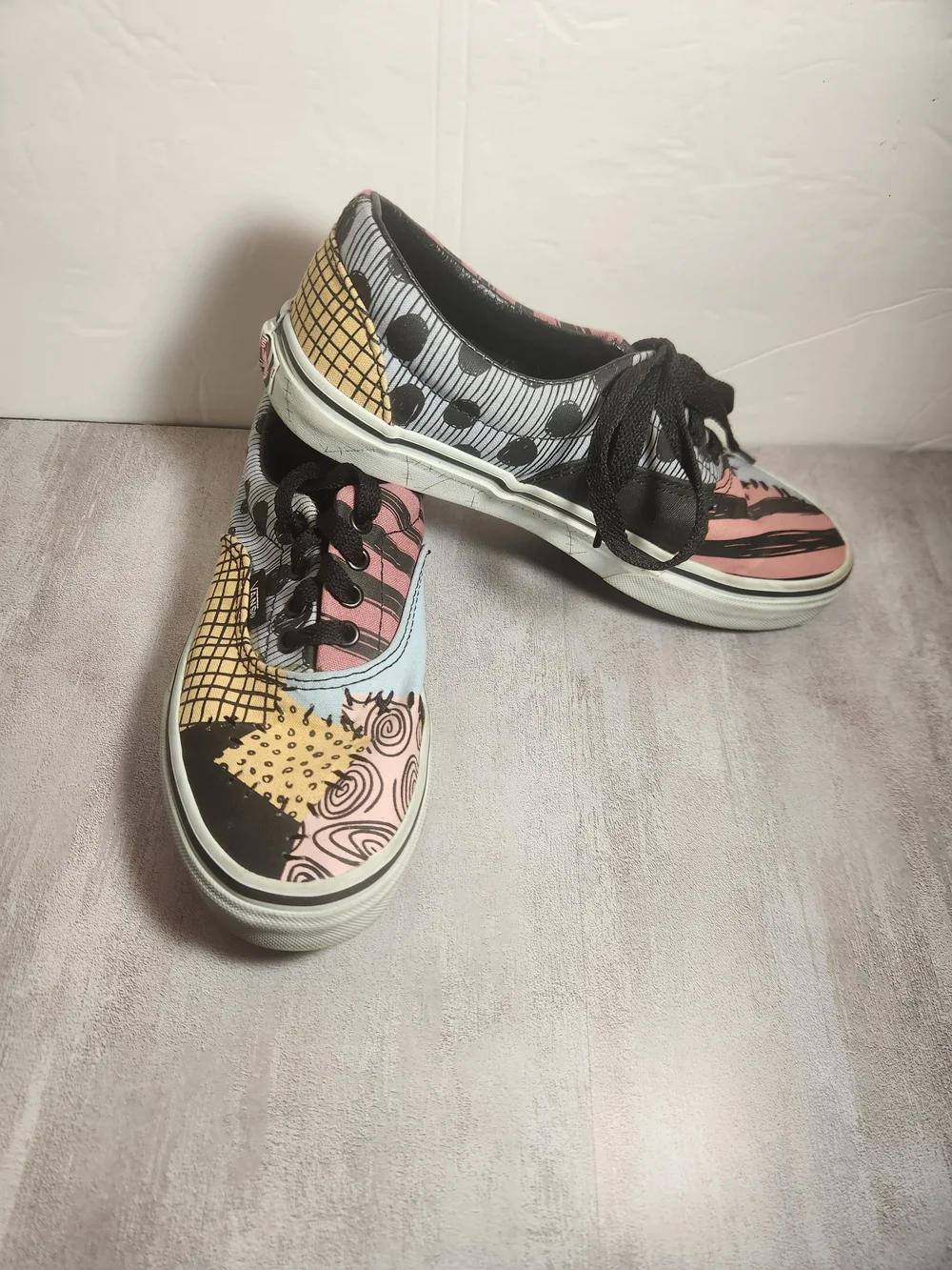 Vans Kids Sally Era Patchwork Graphic Lace-Up Sneakers/Shoes